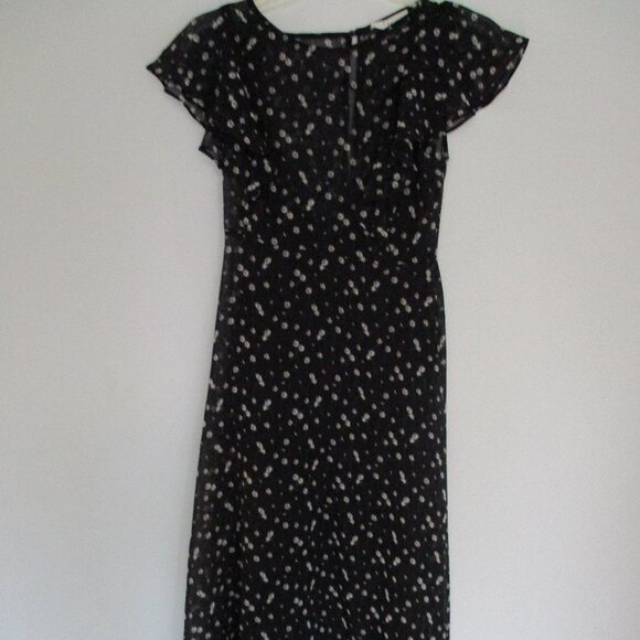 Lost & Wander Dresses & Skirts - Lost & Wander Womens Black Dress Flowers Size XS